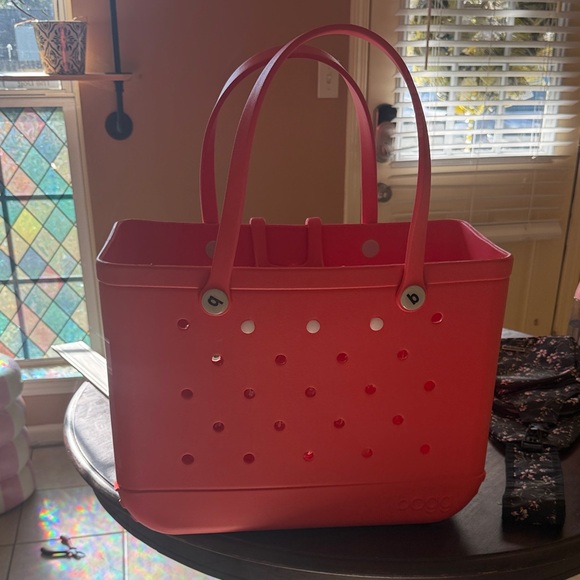 BOGG BAG Handbags - BOGG BAG Hot Pink Perforated Tote